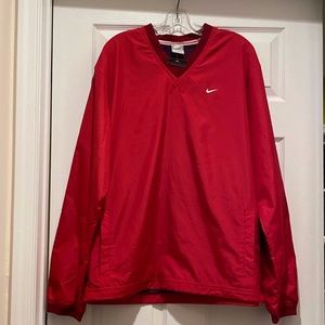 New Men's Nike V-Neck Pullover Windbreaker, Size L